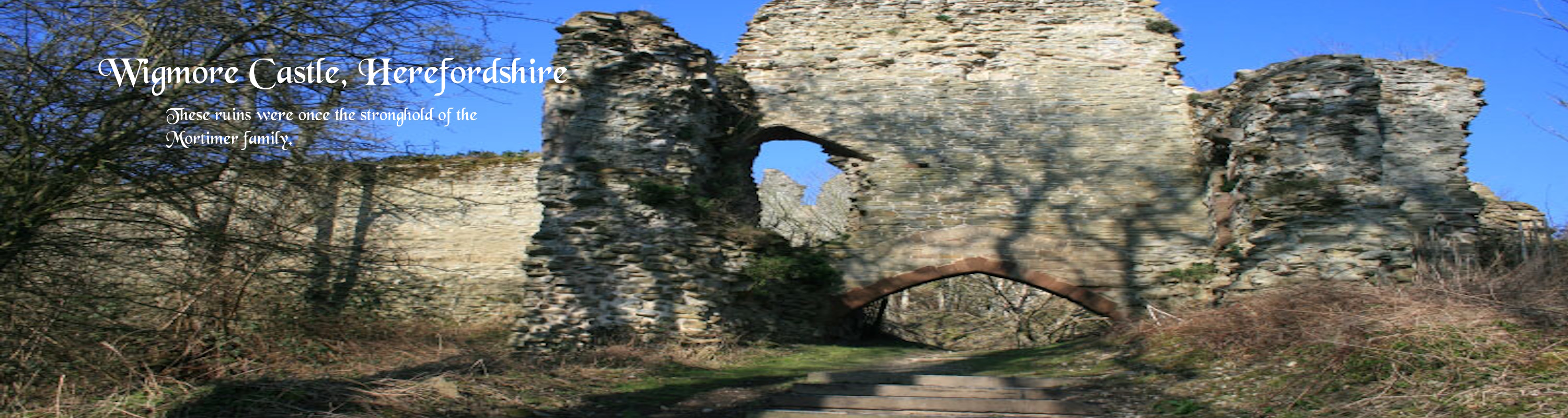 Ruins of Wigmore Castle, Herefordshire